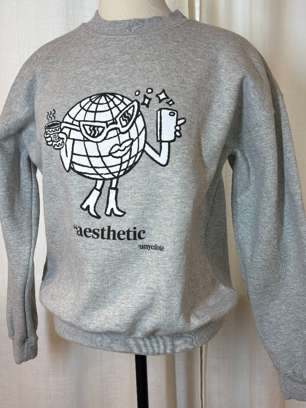Anycdote crewneck sweatshirt oversized XS
